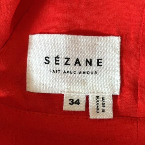 Sezane Red Mini Dress - Picture 3 of 12